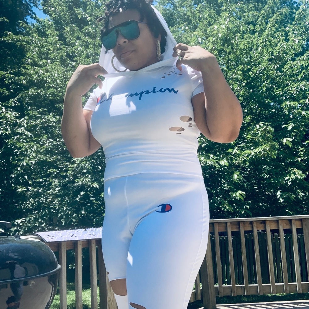 NEW -  Champion Crop Top Jumpsuit